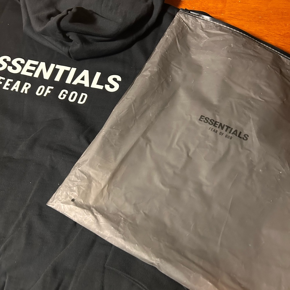 Fear of God Essentials Black Hoodie